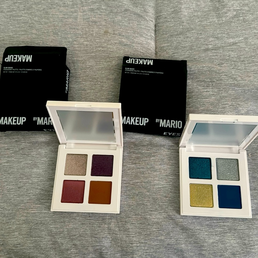 Makeup by Mario Brand New Eyeshadow Quads in Rosy Glam & Party Glam!